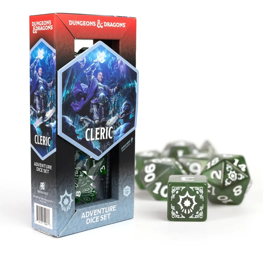 Dungeons & Dragons Adventure Dice – Cleric: Green