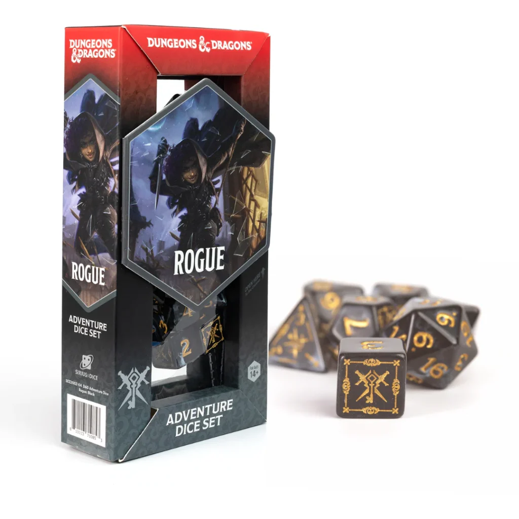 Dungeons & Dragons Adventure Dice – Rogue: Black