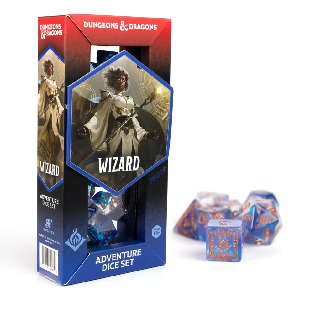 Dungeons & Dragons Adventure Dice – Wizard: Blue